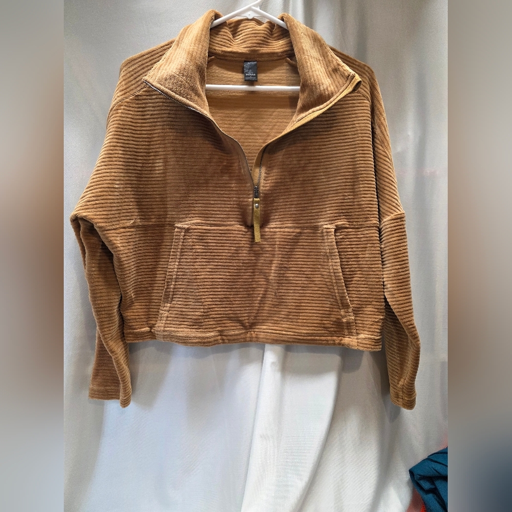Prana Tan Cropped Jacket